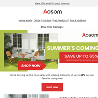 Aosom email thumbnail