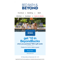 Bed Bath and Beyond email thumbnail