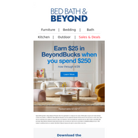 Bed Bath and Beyond email thumbnail