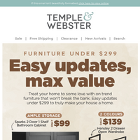 Temple & Webster email thumbnail