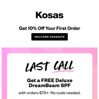 Kosas email thumbnail