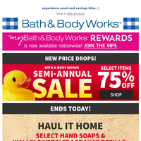 Bath and Body Works email thumbnail