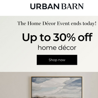 Urban Barn email thumbnail