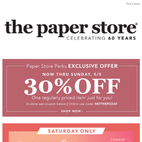 The Paper Store email thumbnail