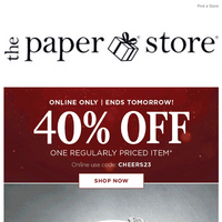 The Paper Store email thumbnail