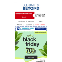 Bed Bath and Beyond email thumbnail