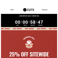 Cuts Clothing email thumbnail