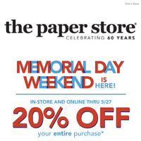 The Paper Store email thumbnail