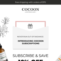 Cocoon Apothecary email thumbnail