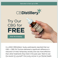 The CBDistillery email thumbnail