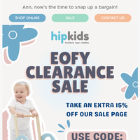 Hip Kids Australia email thumbnail