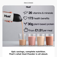 Huel UK email thumbnail