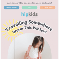 Hip Kids Australia email thumbnail