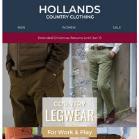 Hollands Country Clothing email thumbnail