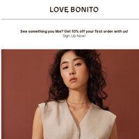 Love Bonito email thumbnail