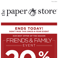 The Paper Store email thumbnail