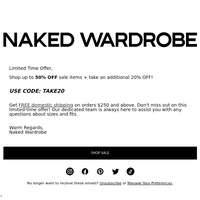 Naked Wardrobe email thumbnail