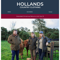 Hollands Country Clothing email thumbnail