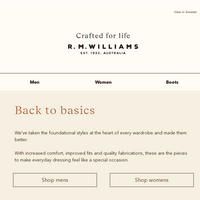 R.M.Williams Australia email thumbnail