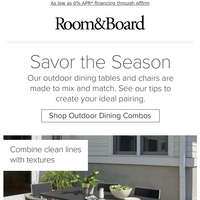 Room & Board email thumbnail