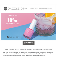 Dazzle Dry email thumbnail