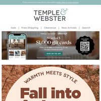 Temple & Webster email thumbnail