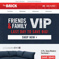 The Brick email thumbnail