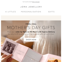 Joma Jewellery email thumbnail