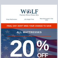 Wolf Mattress email thumbnail