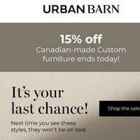 Urban Barn email thumbnail