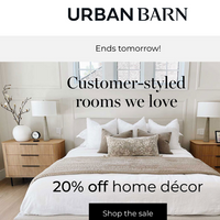 Urban Barn email thumbnail