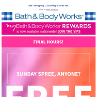 Bath and Body Works email thumbnail