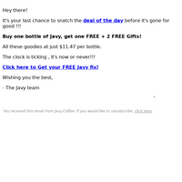 Javy Coffee email thumbnail