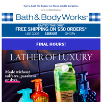 Bath and Body Works email thumbnail