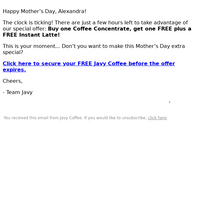 Javy Coffee email thumbnail