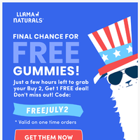 Llama Naturals email thumbnail