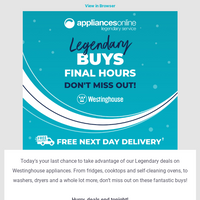 Appliances Online email thumbnail