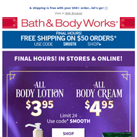 Bath and Body Works email thumbnail