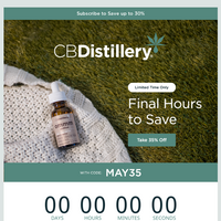 The CBDistillery email thumbnail