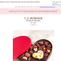 L.A. Burdick Chocolate email thumbnail