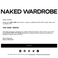 Naked Wardrobe email thumbnail