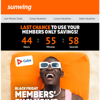 Sunwing Vacations email thumbnail