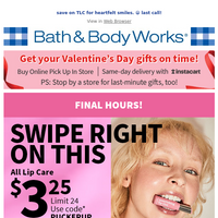 Bath and Body Works email thumbnail