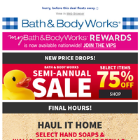 Bath and Body Works email thumbnail