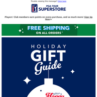 PGA TOUR Superstore email thumbnail