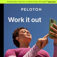 Peloton email thumbnail