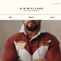 R.M.Williams Australia email thumbnail