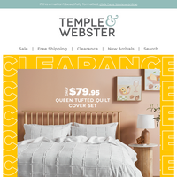 Temple & Webster email thumbnail