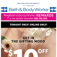 Bath and Body Works email thumbnail