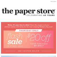 The Paper Store email thumbnail